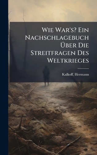 Wie war ein nachschlagebuch - wie, war's?