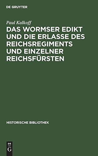 Das wormser edikt und die - wormser,