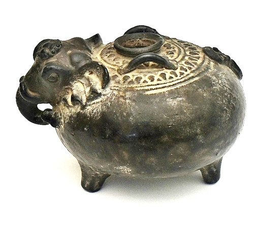 Vaso calce khmer elefante - vaso,